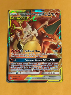 2019 Pokemon Sun Moon Cosmic Eclipse Charizard Braixen GX Full Art #22/236 B LP+ - Image 1