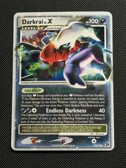 Darkrai LV.X 104/106 Great Encounters Rare Holo LP Pokemon CARD TCG 2008 - Image 1