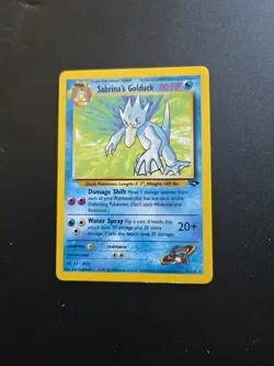 Sabrina's Golduck- 30/132 - Pokemon Gym Challenge Unlimited Rare Card WOTC LP - Image 1