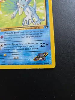 Sabrina's Golduck- 30/132 - Pokemon Gym Challenge Unlimited Rare Card WOTC LP - Image 3
