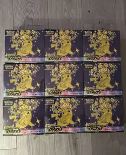 Surging Sparks Sealed Pokemon Center ETB x 10 (TEN) - Image 1