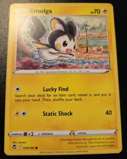 Emolga 054/195 Common Sword & Shield: Silver Tempest Pokemon TCG - Image 1