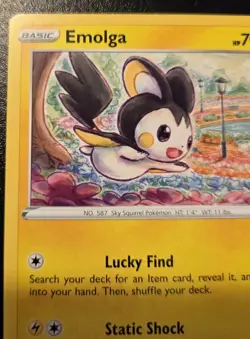 Emolga 054/195 Common Sword & Shield: Silver Tempest Pokemon TCG - Image 2