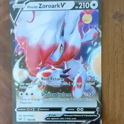 Pokemon TCG Hisuian Zoroark V 146/196 Swsh11: Lost Origin Ultra Rare Holo Card - Image 2