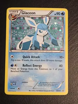 Glaceon - BW90 - Pokemon Black & White Promo Ultra Rare Holo Card LP - Image 2
