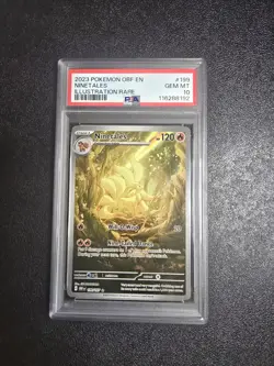 PSA 10 GEM 2023 Pokemon Ninetales Illustration Rare Obsidian Flames #199 PSA 10 - Image 1