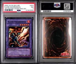 *PSA 7* *1st Edition* Flame Swordsman LOB-003 (Asian English) - Image 3