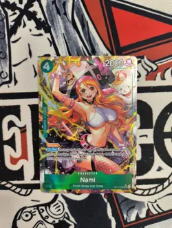 One Piece Nami OP14-031 Alt Art SR The Azure Sea’s Seven English NM Pack Fresh - Image 1