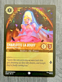 Charlotte La Bouff #8/204 Lorcana Reign Of Jafar 2025 Disney Common Foil TCG - Image 1