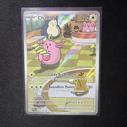 Pokemon TCG Twilight Masquerade Chansey Illustration Rare 187/167 Beautiful Card - Image 1