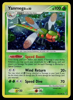 Pokemon Card - Yanmega Supreme Victors 14/147 Holo Rare - Image 1