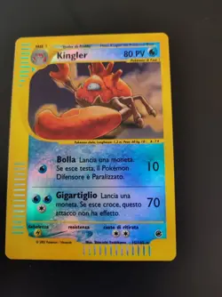 Pokemon Card Kingler Reverse Holo 15/165 ENG Expedition set - Image 1