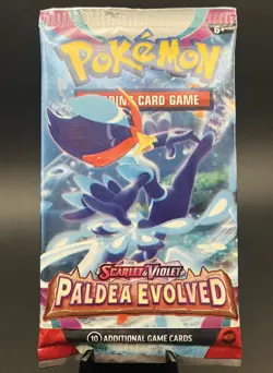 Pokemon TCG Paldea Evolved Booster Pack Factory Sealed Rare Cards - Image 1