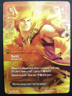 Sett Brawler 164/298 Epic Rare Foil - OGN - Riftbound Card #2CT - Image 1