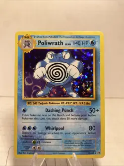 Pokemon TCG Poliwrath Holo Rare Card 25/108 Evolutions LP - Image 1