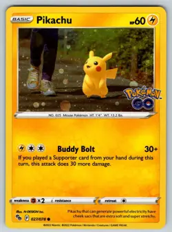Pikachu - (Cosmos Holo) 027/078 Miscellaneous Cards & Products Holo NM - Image 1