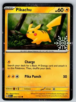 Pikachu - (Holiday Calendar) 025/165 Miscellaneous Cards & Products Holo NM - Image 1