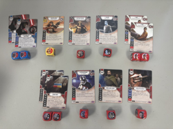 Star Wars Destiny CCG FFG Legendary Card and Dice Lot x12 - Image 1