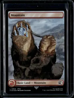 Mountain - 304 - Foil - FIN - NM - MTG Magic the Gathering - Image 1