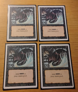 MTG Dark Ritual 4x playset 3rd Revised Edition - Image 1