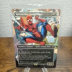 Spider-Man Magic The Gathering (Borderless) R0014. Spectacular Spider-Man. - Image 1
