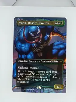 MTG Marvel's Spider-Man Venom, Deadly Devourer (Borderless Foil) 22 NM - Image 1