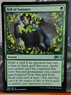 Veil of Summer - MTG Core Set 2020 - Regular - Lightly Played - Image 1