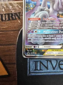 Pokemon TCG Mewtwo & Mew GX Tag Team SM191 Holo Black Star Promo Card 2019 - Image 3