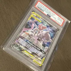 Pokemon TCG Mewtwo & Mew GX SM Black Star SM191 Promo Full Art Holo PSA 6 EX-MT - Image 3