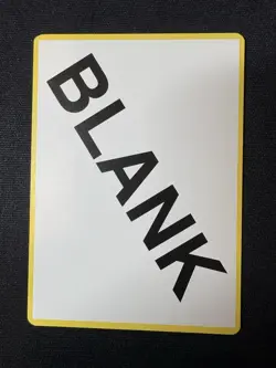 Pokemon TCG Yellow Boarder Blank Filler Card - Lightly Played Condition - Image 1