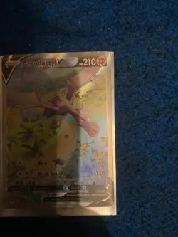 2022 Pokemon SWSH Lost Origin #180 FA Aerodactyl V PSA 10 GEM MINT - Image 1