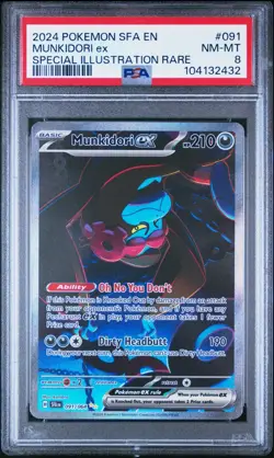 2024 Pokemon TCG SFA EN Munkidori ex PSA 8 - Image 1