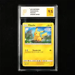 TQG 9.5 MINT+ 2019 Pokemon ENG Pikachu SM183 Promo - Image 1