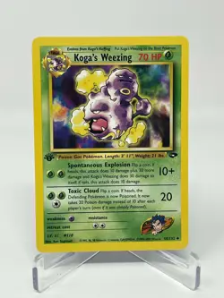Pokemon Gym Challenge 1st Edition Koga's Weezing 50/132 Regular NM - Image 1
