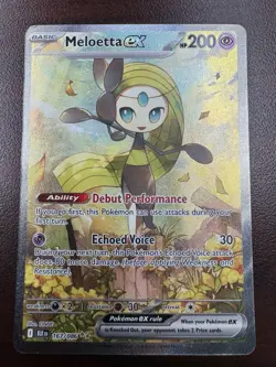 Meloetta ex Special Illustration Rare 167/086 Pokemon Black Bolt English SIR - Image 1
