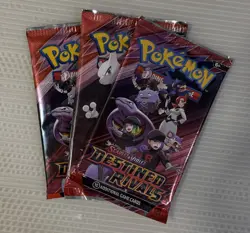 Pokemon Destined Rivals Booster Pack Lot Of 3 - Image 1