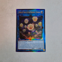Yugioh Hieratic Seal of the Heavenly Spheres Prismatic Ultimate Rare RA02 - Image 1