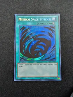 Yugioh - Mystical Space Typhoon LCJW-EN285 1st Edition Secret Rare MP - Image 1