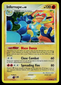 Pokemon Card - Infernape Stormfront 3/100 Holo Rare - Image 1