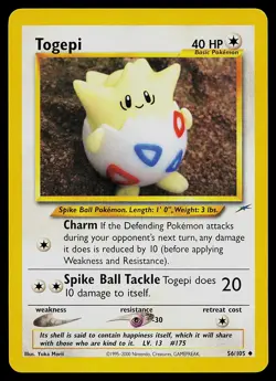 Pokemon Card - Togepi Neo Destiny 56/105 Uncommon - Image 1