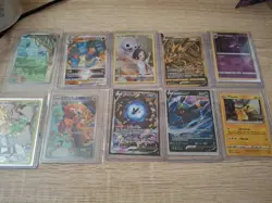 10 Pokemon Card Lot Pikachu, Gengar, Umbreon, Lucario, Crocalor, Eternatus - Image 1