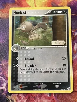 Nuzleaf 41/92 Reverse Holo Ex Legend Maker Pokemon Card - Image 1