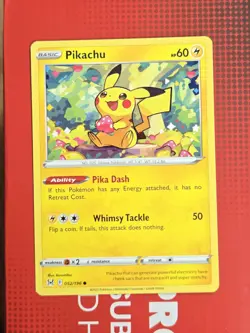 Pikachu 052/196 Lost Origin Pokemon Card - Image 1