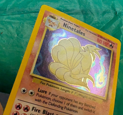 Ninetales 12/102 Base Set Holo Rare Unlimited NM/LP Condition Pokemon Card - Image 3