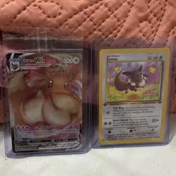Pokemon TCG Eevee VMAX SWSH087 Eevee Jungle 51/64 2 Card Lot English MINT - Image 1