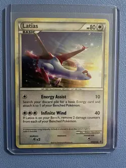 Latias (Cosmos Holo) HGSS10 Black Star Promo Pokemon Card - Lightly Played - Image 1