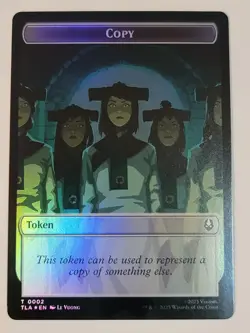 Copy/Soldier Token -Double-Sided Foil- Avatar The Last Airbender TLA mtg NM/M - Image 1