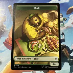 MTG Avatar: The Last Airbender Bear/Food Double-Sided Token 0012/0020 NM Regular - Image 1