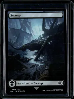 Swamp - 302 - Foil - FIN - NM - MTG Magic the Gathering - Image 1