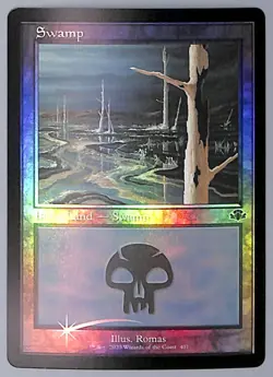 Swamp - Retro Frame - Foil - 407 - Dominaria Remastered (DMR) MTG - Image 1